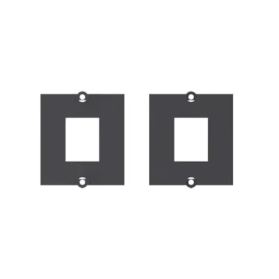 Bachmann Keystone Modul 1-fach 917.062 | Datenanschluss Adapter | Metallhalterung | Torx Schraubbefestigung | Schwarz