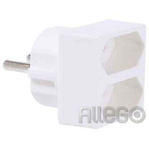 Bild: Bachmann Multistecker 921.271 Euro 2fach 2,5A 250V weiß Bachmann Multistecker 92