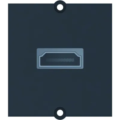 Bachmann HDMI Modul 917.143 | HDMI Buchse auf Schraubklemme 2x9-polig | Einbautiefe 40 mm | Schwarz