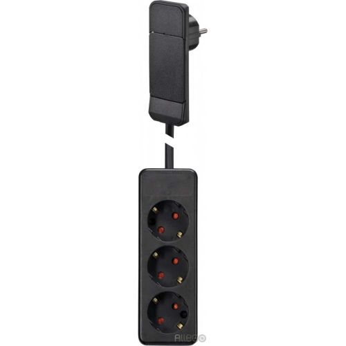 Bild: Bachmann Schuko-Flachstecker sw, 1,6m Ltg 933.014