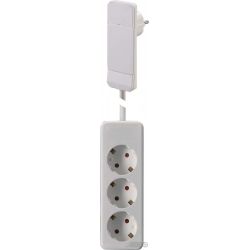 Bachmann Schuko-Flachstecker ws 1,6m Ltg 933.015