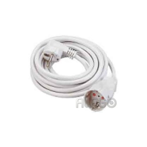 Bild: Bachmann Schuko-Verlängerung 2m 341.200S H05VV-F3G1,5qmm KS weiß Bachmann Schuko