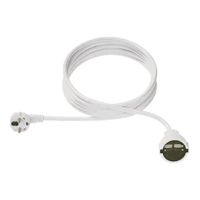 Bachmann Schuko-Verlängerung 341.284 | H05VV-F 3G1,5 | Verlängerungskabel 2m | 3-polig | PVC | 250V | weiß