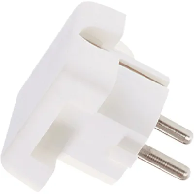 Bachmann Schuko-Winkelstecker 911.270 | Schutzkontaktstecker Typ F | 16A 250V | flach | IP20 | Schraubklemme | weiß