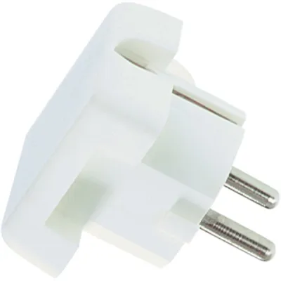 Bachmann Schuko-Winkelstecker 911.270 | Schutzkontaktstecker Typ F | 16A 250V | flach | IP20 | Schraubklemme | weiß