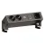 Bild: Bachmann Steckdosenleiste DESK2 902.428 | 2x Schuko | USB Doppelcharger | Custom Modul | Edelstahl | Schwarz | 0,2m