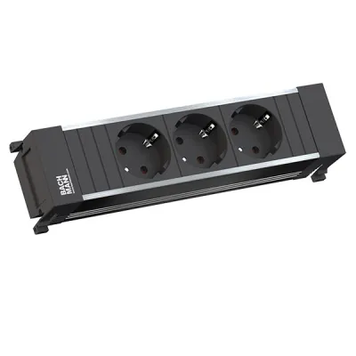 Bachmann Steckdoseneinheit Power Frame 3xSCHUKO-Steckdose