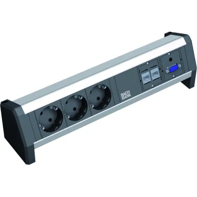Bachmann Steckdosenleiste 2xCAT5e 1xVGA+Klinke 339.1005