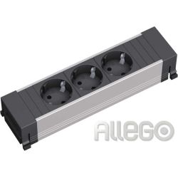 Bachmann Steckdosenleiste 3xSchuko kurz 317.100