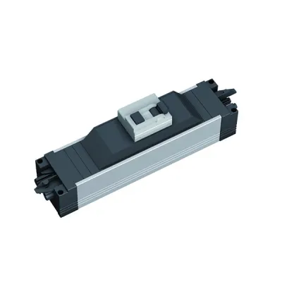 BACHMANN Steckdosenleiste 906.18812 | STEP ALU | FI Schutzschalter 25A 30mA | 2-polig | GST18 | Aluminium | IP20 | 230mm