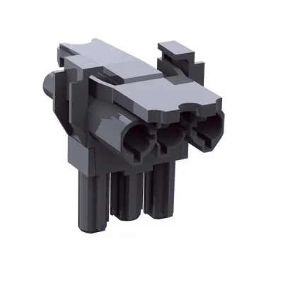 Bachmann T-Verteiler GST18i3 375.107 | 3-polig 1 Eingang 2 Ausgänge | 250V 20A | IP20 | Polyamid | schwarz