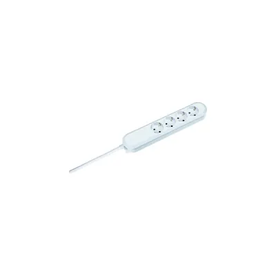 Bachmann Tischsteckdose 381.221K | 4-fach Steckdosenleiste | Schuko | Kinderschutz | 1,5m Kabel | ohne Schalter | weiß