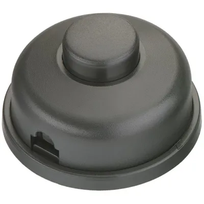 Bachmann Tret-Zwischenschalter 924.062 | 1-polig | Schnurschalter | Schwarz | 2A 250V | für 2-/3-adrige Kabel