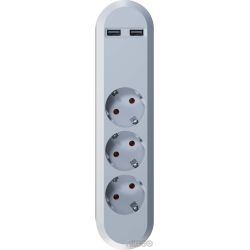 Bachmann USB SMART Steckdosenleiste 2-fach USB Charg 381.801