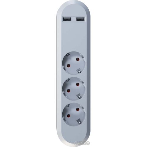 Bild: Bachmann USB SMART Steckdosenleiste 2-fach USB Charg 381.801