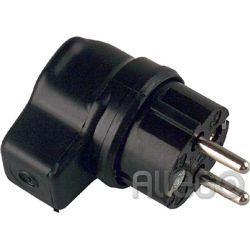 Bachmann Vollgummi-Winkelstecker sw 919.178