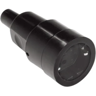 Bachmann Vollgummi-Kupplung 913.175 | Schuko-Kupplung | 16A 250V | IP44 | Knickschutz | für H07RN-F 3G2,5mm² | schwarz