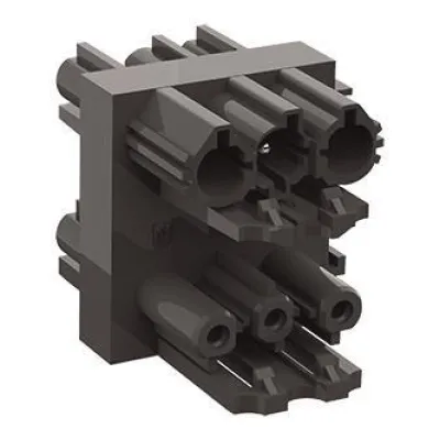 Bachmann Wieland T-Verteiler 375.123 GST18i3 | 3-polig | 1 Eingang 3 Ausgänge | 250V 20A | schwarz | Polyamid