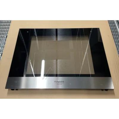 Backofentür-Aussenscheibe für Whirlpool-Indesit-Ofen 481010849647 Glas, Halterun