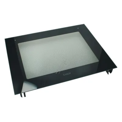 Backofentür für Ofen Candy Hoover 70047431 mit Außenscheibe, Logo-Update