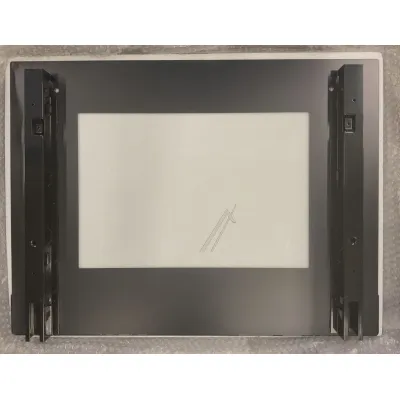 Backofentürglasscheibe außen mit Halterung für Ofen Atlan 302070200011 Ofentür G