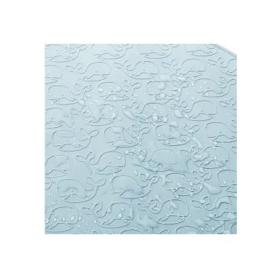 Reer Badewannenmatte MyHappyBath Mat XL 76033 | Anti-Rutschmatte Kinder & Erwachsene | Naturkautschuk | Walmotiv | blau