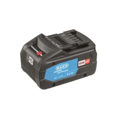 BAIER Werkzeug-Akku 9997 | 18V 8Ah Li-Ion Akkupack | CAS kompatibel | Kapazitätsanzeige | Blockbauform