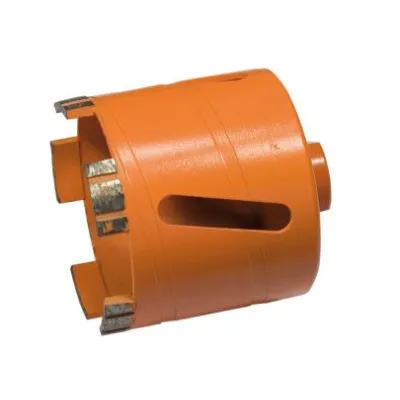 Baier Diamant-Trockenbohrkrone 48322 | Dosensenker 82 mm M16 | Beton, Ziegel, Poroton | 70 mm Arbeitstiefe | Orange