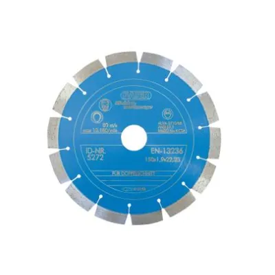 Baier Diamanttrennscheibe 5272 | 150 mm | Beton, Stahlbeton, Waschbeton, Kalksandstein | lasergeschweißt | blau