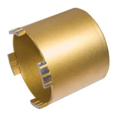 BAIER Diamant-Trockenbohrkrone 7629 | Bohrkrone 82 mm M16 | lasergeschweißt | Dosensenker universal | gold