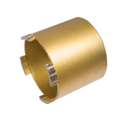 BAIER Diamant-Trockenbohrkrone 7629 | Bohrkrone 82 mm M16 | lasergeschweißt | Dosensenker universal | gold