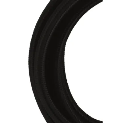 BAILEY Textilkabel 139672 | 2-adrig 2x0,75mm² | 3m Länge | Stoffummantelung | schwarz