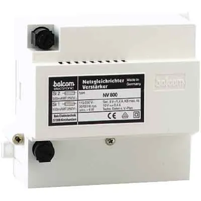 Balcom-CTC Netzgleichrichter-Verstärker NV 800 | Türsprechanlage Verstärker | 230V AC | 10V Ausgang | Weiß
