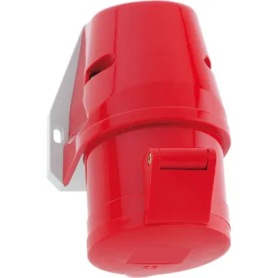 Bals CEE Wandsteckdose 112002 | Quick-Connect | 32A 5-polig | 400V 6h | IP44 Aufputz | Federklemmtechnik | rot