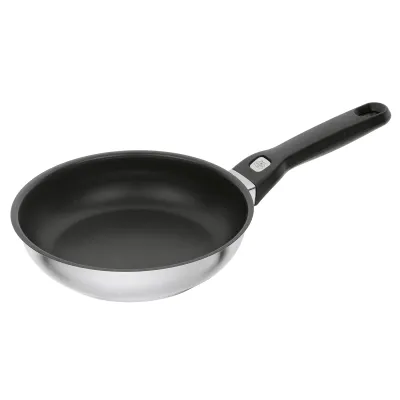 BALLARINI Bratpfanne Pesaro 20cm 1007075 | Induktionsgeeignet | Edelstahl 18/10 | Antihaft | Spülmaschinengeeignet