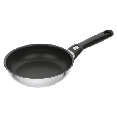 BALLARINI Bratpfanne Pesaro 1007077 | 28 cm Edelstahl | Induktionsgeeignet Antihaft | Spülmaschinengeeignet | Silber