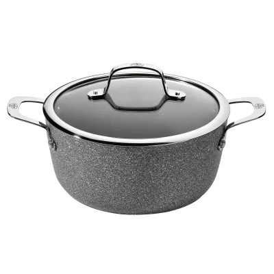 BALLARINI Kochtopf Salina 16 cm | Granitium Ti-X Antihaft | Induktion | Glasdeckel | Aluminium | Mehrfarbig