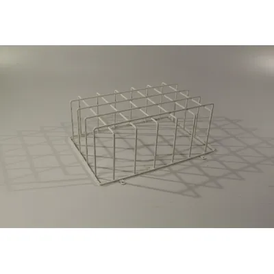 RP TECHNIK Ballschutzkorb BALL1 | Schutzkorb für Notleuchten | 320x220x120mm | inkl. Laschen | Edelstahl | RAL9010 Weiß