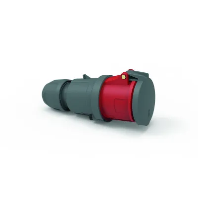 Bals CEE-Kupplung 3112 | 63A 5-polig 400V 6h | IP44 | Schraubklemme | Multi-Grip Verschraubung | Kunststoff | rot