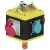 Bild: BALS Hängeverteiler 57117 | CEE-Vollgummi Uni-Block IP44 | 2x16A5p400V | 2x Schuko | M25 | 140x140x140mm | schwarz
