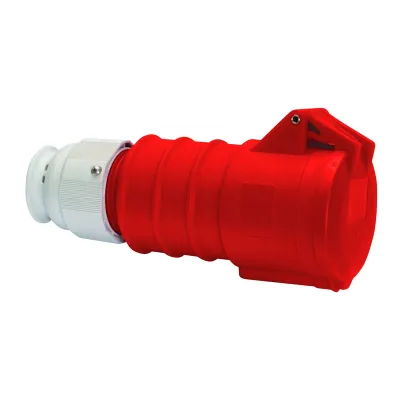 BALS CEE-Kupplung 31536 | 16A 5-polig | 400V 6h | IP44 | Quick-Connect | MULTI-GRIP TE Plus | Kunststoff | rot