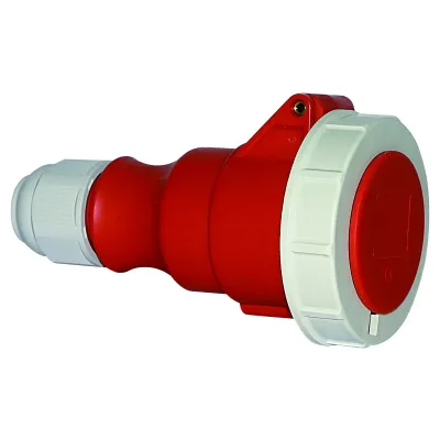 Bals Elektrotech. CEE-Kupplung 310567 | 32A 4-polig | IP67 | 400-440V | 3h | Schraubklemme | MULTI-GRIP | rot
