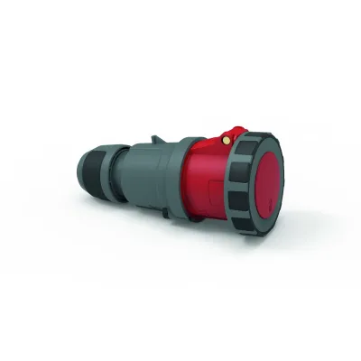 Bals CEE-Kupplung 3124-1 | 5-polig 63A | 400V 6h | IP67 | Schraubklemme | Bajonettring | Kunststoff rot