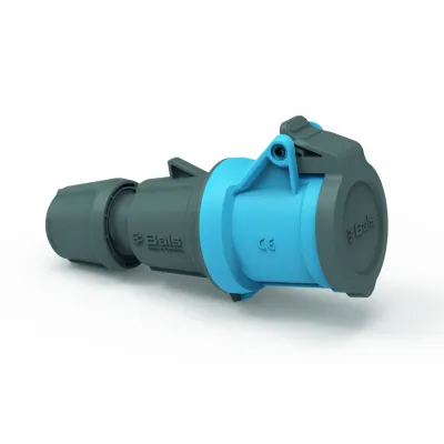 Bals Kupplung 311 | CEE-Kupplung 16A 3-polig 230V 6h | IP54 | schraublose Klemme | Kunststoff | blau RAL5015