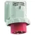 Bild: Bals Elektrotech. CEE Phasenwender Stecker 2608 | 32A 5-polig | 400V 6h | IP67 | Schraubklemme | Kunststoff | rot