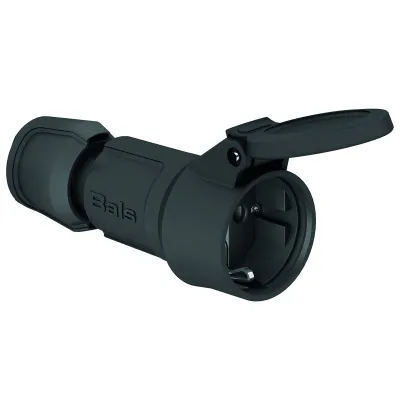 Bals Schuko Kupplung schwarz 7488 MULTI-GRIP 16A 3p 250V IP44