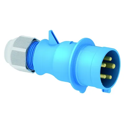 Bals CEE-Stecker 21022-TLS | 32A 5-polig | 230V 9h | IP44 | Schraubklemme | MULTI-GRIP | Kunststoff blau