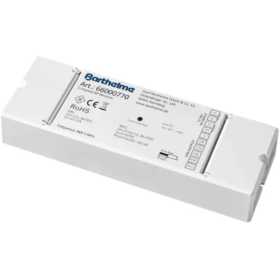 Barthelme Funksteuergerät 66000770 | 5-Kanal LED Steuergerät | RF | CV 12-36V | 25A | IP20 | Kunststoff