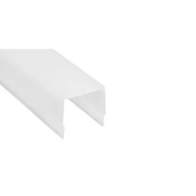 Barthelme Abdeckung 62399842 | LED Abdeckung 2m Kunststoff | 180° symmetrisch | opalweiß | 30x28mm | homogen