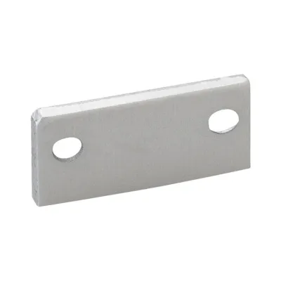 Barthelme Endkappen flach 62398310 | Aluminium Profilabschluss 2er Set | 19x10,2 mm | inkl. Schrauben | alu